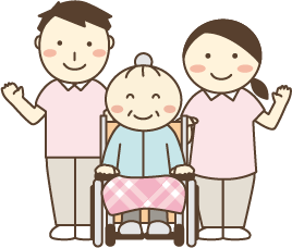 施設内見学 イラスト